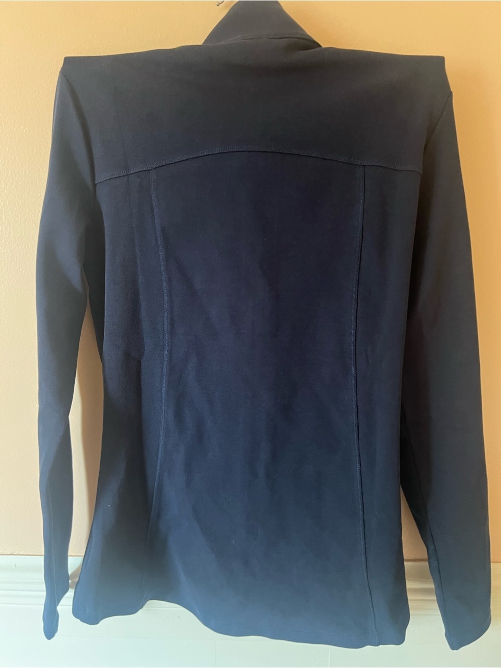 Happy earth organic cotton Navy Zip-Up bbl Jacket lululemon vuori alo athleisure - Picture 6 of 7